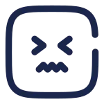 Confounded Square SVG Icon